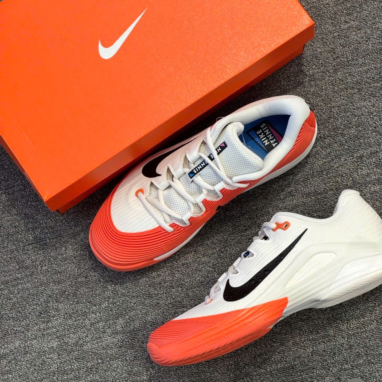 Alternative view of Giày 一分钟极速赛车168官网体彩 Nike Court Air Zoom Vapor 12 HC 'Orange' IB6555-100
